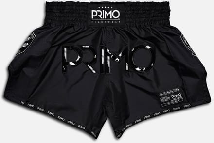 Primo Muay Thai Shorts - Super Nylon - Black Panther II - Zwart S