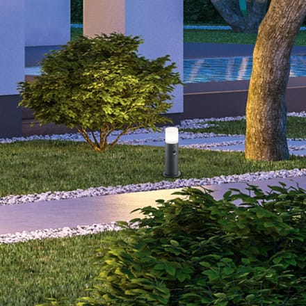 Trio Lighting Praktische sokkellamp Hoosic met sensor