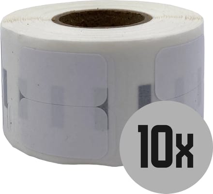 DULA Dymo Compatible labels - Verwijderbaar - Wit - 11353- S0722530 - Kleine multifunctionele etiket