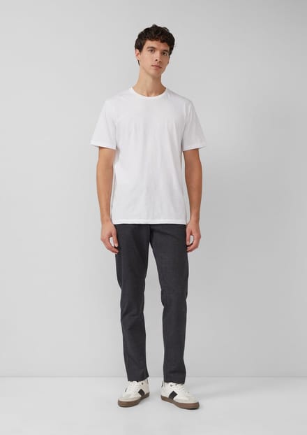 s.Oliver - male - Phoenix: Gestructureerde chino met elastische tailleband
