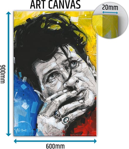 Herman Brood canvas 60x90 cm