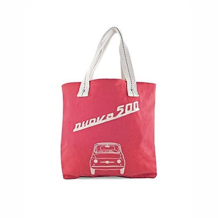 Canvas shoppers voor dames in rood