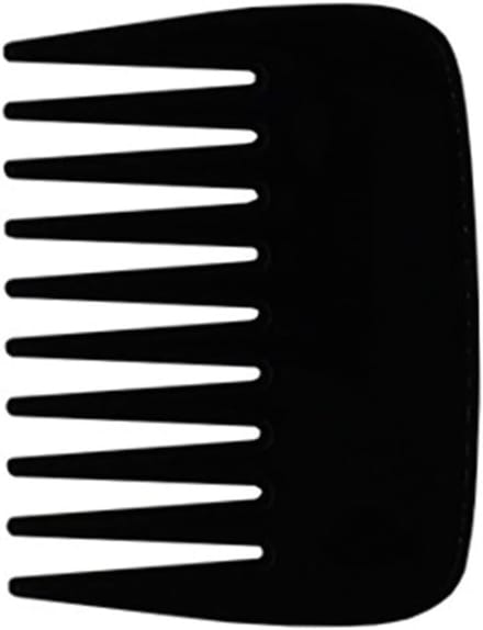 Zakplastic Kam - Brede Tanden - Haar Styling - Anti Statisch - 9x7cm - Zwart