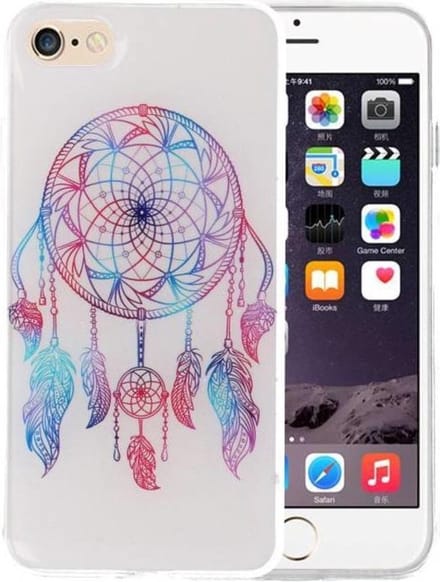 Dromenvanger Print Hardcase - Hoesje Geschikt voor iPhone 8