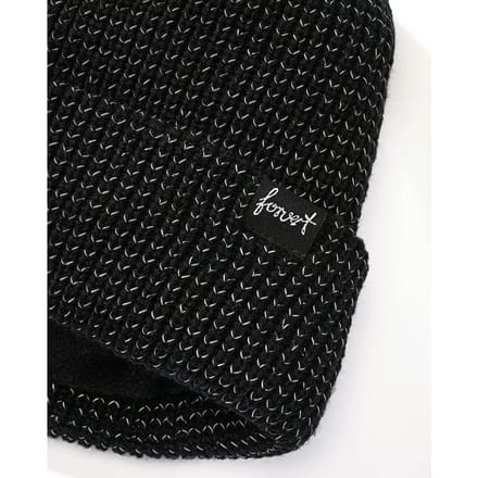 FORVERT - Vail Reflective Beanie Muts - Zwart