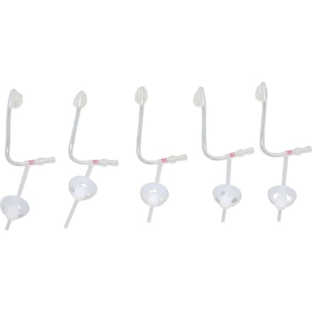 Lot de 5 tubes de remplacement pour amplificateur de son, transparents, pour augmenter le volume, L, droite