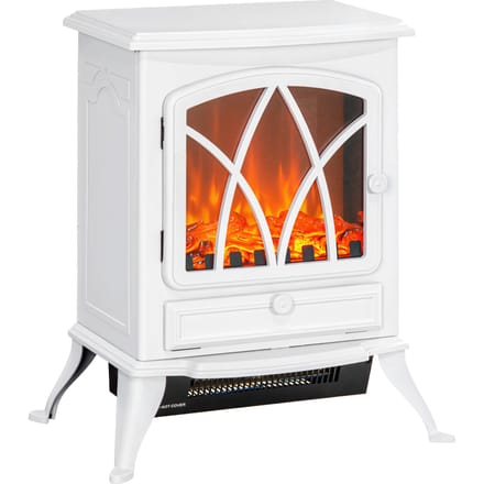 Homcom Elektrische Haard 1000W/2000W Verplaatsbaar Decoratief Vlammeneffect