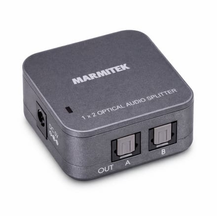 Marmitek Split TS12 audio splitter - Toslink splitter - 1 ingang - 2 uitgangen