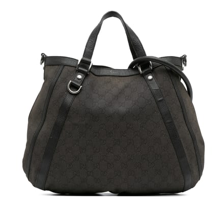 Gg Canvas Tote Handtas Signature