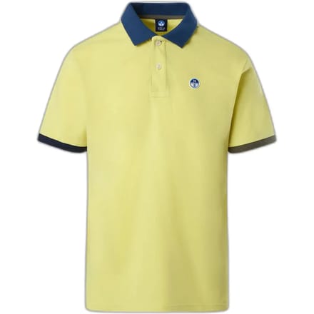 Polo shirt met verschillende kleuren manchetten combo North Sails