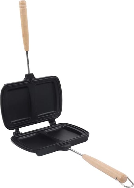 Dubbelzijdige Sandwich Maker - Compacte Gegrilde Kaas Maker - Nonstick Hot Panini Maker met Afneembare Handgrepen