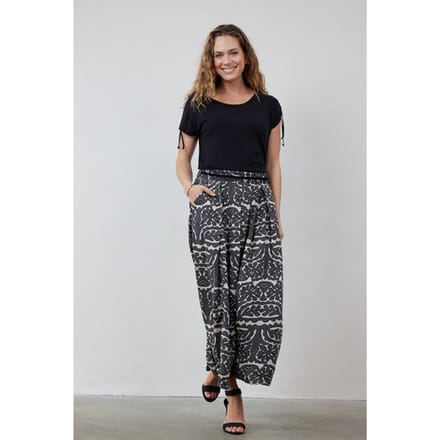 Skirt Gloss Embro Feather grey with Bliss print