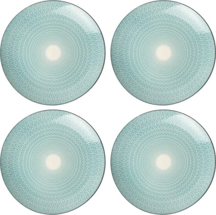 Bord Ø 20cm Mandala - set 4 stuks