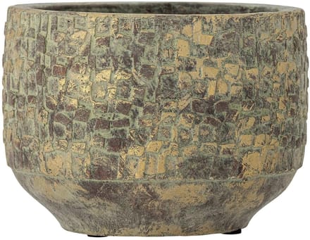 Bloomingville Bloempot terracotta groen Mawi 22cm