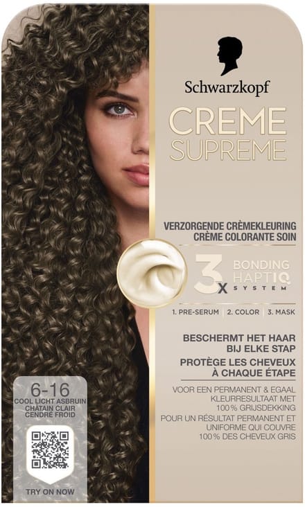 Schwarzkopf - CREME SUPREME 6-16 - Permanente Haarverf - Haarkleuring
