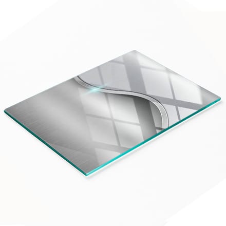 Multifunctioneel decoratief glazen bord met bedrukte textuur 80x52 cm