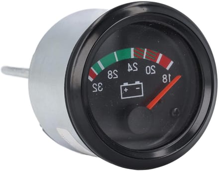 Digitale Voltmeter - Spanningsmeter - Voertuig Controle - Waterdicht Aluminium - 52 mm - Zwart