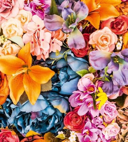 Fotobehang - Vintage Flowers 225x250cm - Vliesbehang