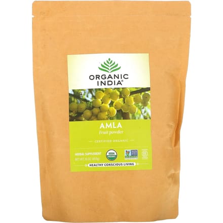 Organic India, Amla Vruchtenpoeder, 16 oz (454 gr) yellow