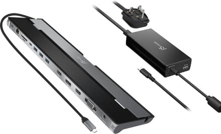 j5create JCD543P-EN USB-C Triple Display Docking Station met 100W PD Adapter - EU