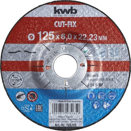 KWB Cut-Fix Afbraamschijf - Metaal - Ø 125 x 6 mm