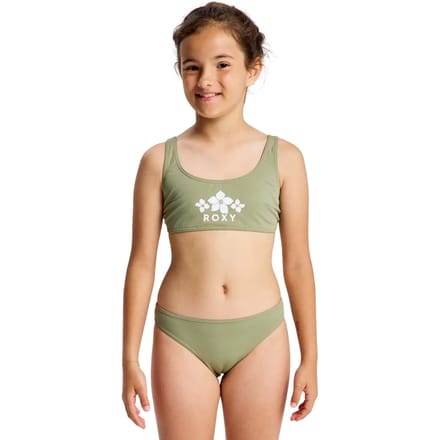 Roxy Solid Active Rg Bralette Bikini Groen 14 Years Meisje