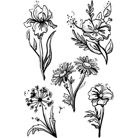 VBS Siliconen stempel "Bloemen