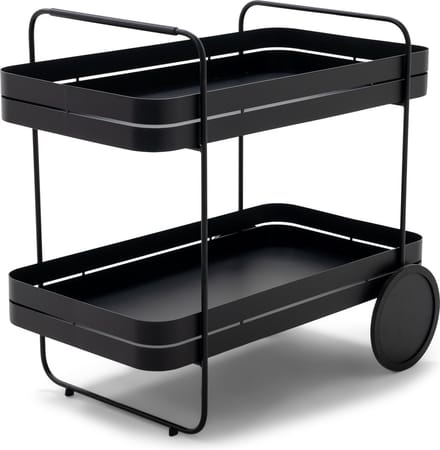 Spinder Design trolley Gin & Trolley - Zwart - Staal