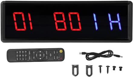 Interval Timer voor Gymnastiek met Groot LED Display, Stopwatch en Afstandsbediening voor Training