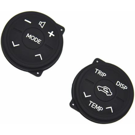 Stuurbediening rubberen knopkussen voor Toyota Prius XW30 MK3 09-18 black