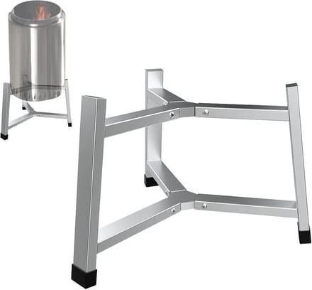 Vuurkorf standaard - Kampvuur kookstatief - Buiten koken - Draagbaar roestvrij staal - 38 cm