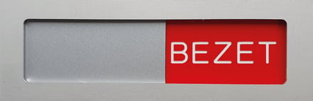 GM-246 20x5cm Schuifbordje aluminium mat groen/rood