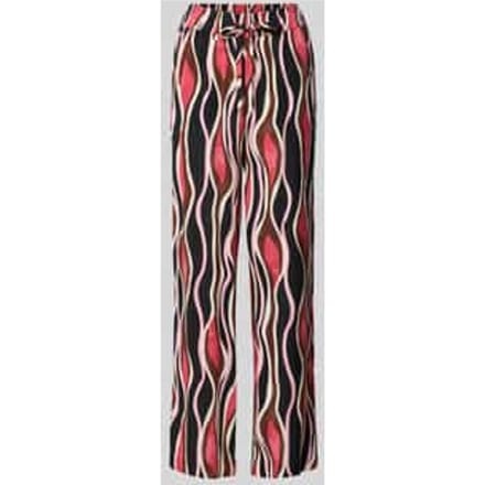 straight fit stoffen broek van pure viscose model 'Cammi'