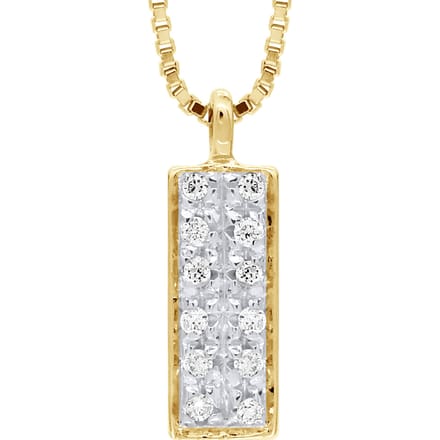 PAVING Ketting Diamonds 0.040 Cts Yellow Gold