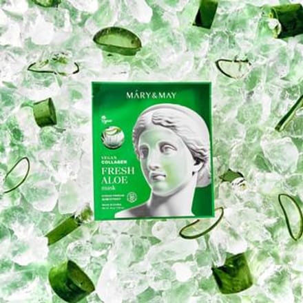Mary&May - Vegan Collagen Fresh Aloe Mask 30g x 1 sheet