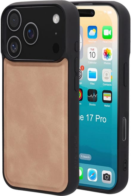 Mobiparts Classic Backcover geschikt voor Apple iPhone 17 Pro Moonstone - Beige - MagSafe