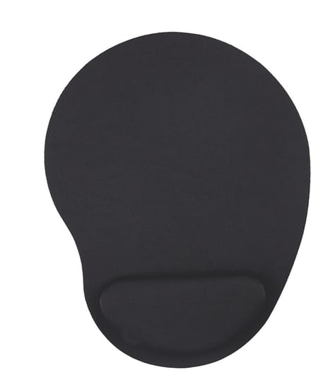 Ergonomische Muismat - met Polssteun - Antislip - 23x17.5 cm - Zwart