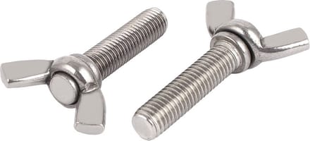 (3 STUKS) M8X40  VLEUGELBOUT RVS-A2 (AISI 304) DIN 316