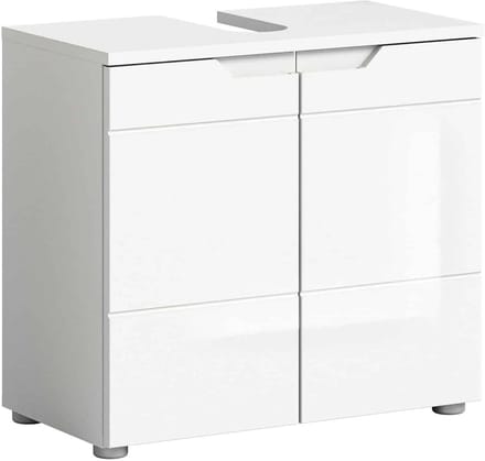 Solero wastafelonderkast wit hoogglans MDF TZ - 34x63x59cm