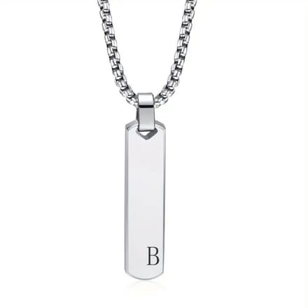 Nivard Ketting - Heren - Staal - Nep zilver - Met Hanger - B