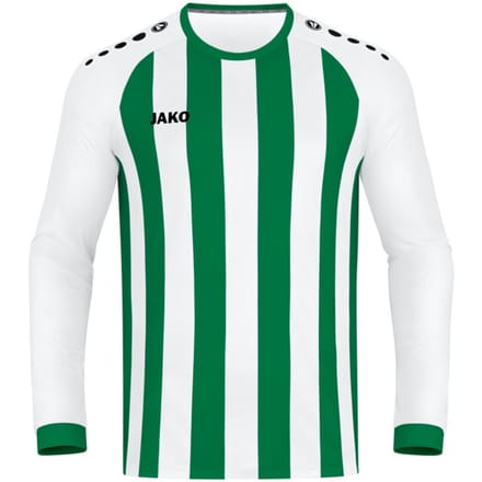 Jako Inter Voetbalshirt Lange Mouw Kinderen - Sportgroen / Wit | Maat: 152