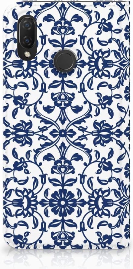 Huawei P Smart Plus Smart Cover Flower Blue
