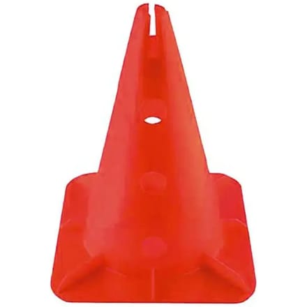 Kegel met standaard voor paal en ring vierkante basis Rojo - 32