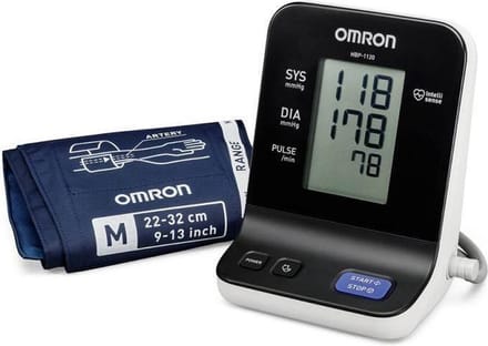 Omron HBP-1120 Bloeddrukmeter - met 1 volwassenen Medium manchet (22-32 cm) -  + 1 AC adapter