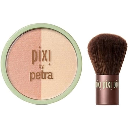 Pixi Make-up gezicht Cheeks Beauty Blush Duo + Kabuki Markeerstift Dames 10.21 g
