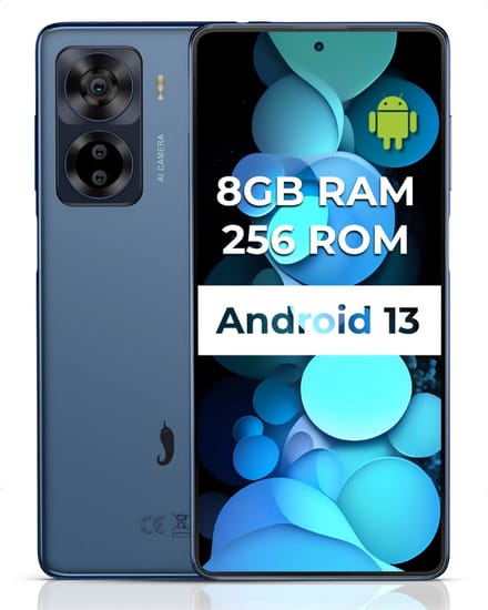 Hot Pepper K82A Smartphone - Android Mobiele Telefoon - 256 GB Geheugen - 8 GB RAM - 90 Hz - Octa-Core Processor - inclusief Hoes