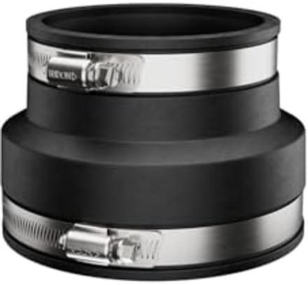 Flexibele Verminderende Koppeling 3 Inch naar 2 Inch met RVS Klemmen