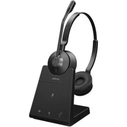 Jabra JABRA Engage 45 SE Stereo On Ear headset Draadloos Stereo Zwart Noise Cancelling Telefoon