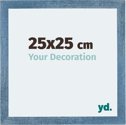 Your Decoration - Fotolijst 25x25 cm - MDF - Helder Blauw Geveegd - Mura