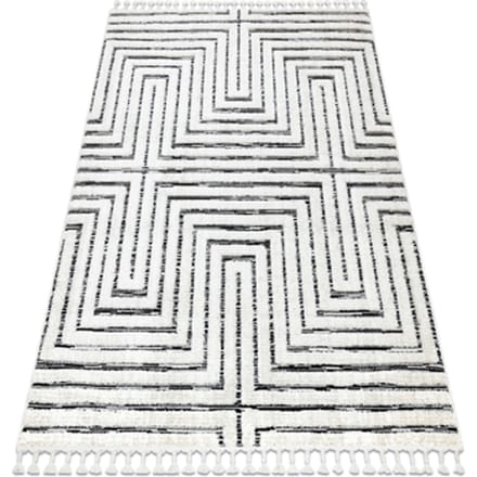 Kleden Rugsx Tapijt SEVILLA Z788B Labirynt, Grieks wit / 80x150 cm